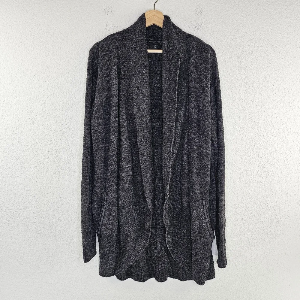 Barefoot Dreams 452 cozy lite pocket open cardigan Large XL - Picture 2 of 10